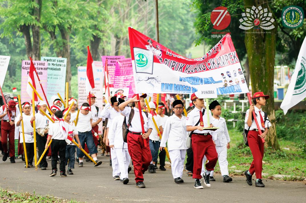Karnaval Siswa-Siswi SD PT Pupuk Kujang Dalam Memperingati HU RI Ke-71