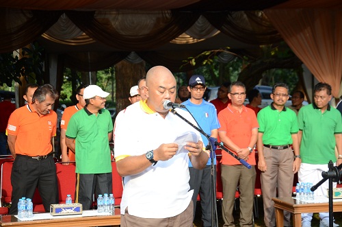Nugraha Budi Eka Irianto, Selaku Direktur Utama Pupuk Kujang, Memberikan Sambutan Dalam Rangkaian Kegiatan Pekan Olah Raga HUT Pupuk Kujang Ke-41 
