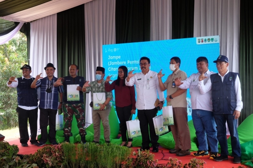 Pupuk Kujang Menjadi perusahaan yang memberikan paparan saat Jambore Pentahelix Citarum Harum Juara 2022 