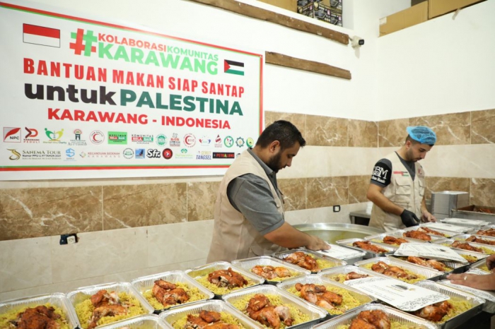 Pupuk Kujang berikan bantuan kemanusiaan ke jalur Gaza.