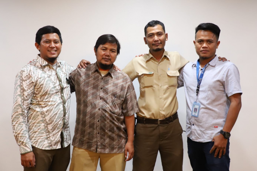 Empat Karyawan Pupuk Kujang siap berangkat ke Aceh untuk ditugaskan di Pupuk Iskandar Muda (hl/KP)