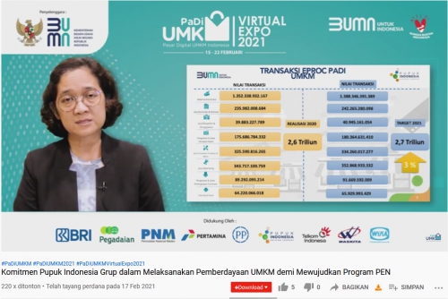 PaDi UMKM Expo 2021, Pupuk Kujang Sabet Kategori Buyer Group dengan Kunjungan Tertinggi