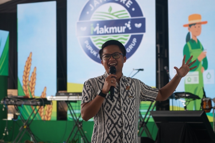 Sandi Octa Susila, Duta Petani Milenial Kementerian Pertanian saat talkshow kiat sukses bertani (dp/KP)